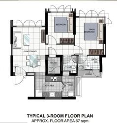 Blk 57 Teban View (Jurong East), HDB 3 Rooms #537046481